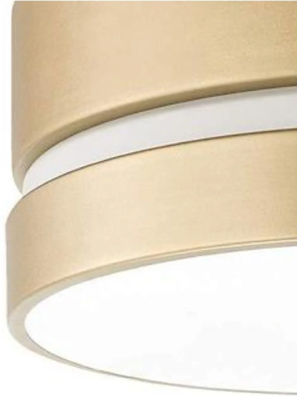Modern Round Ceiling Light Fixture in Brushed Gold